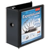 ExpressLoad ClearVue Locking D-Ring Binder, 5" Cap, 11 x 8 1/2, Black