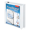 FreeStand Easy Open Locking Slant-D Ring Binder, 1 1/2" Cap, 11 x 8 1/2, White