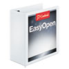 Easy-Open ClearVue Extra-Wide Locking Slant-D Binder, 4" Cap, 11 x 8 1/2, White