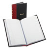Boorum & Pease(R) Record and Account Book with Black Cover and Red Spine