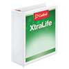 XtraLife ClearVue Non-Stick Locking Slant-D Binder, 3" Cap, 11 x 8 1/2, White