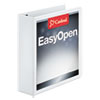 Easy-Open ClearVue Extra-Wide Locking Slant-D Binder, 2" Cap, 11 x 8 1/2, White