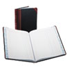 Record/Account Book, Journal Rule, Black/Red, 300 Pages, 9 5/8 x 7 5/8