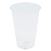 Compostable PLA Corn Plastic Cold Cups, 16oz, Clear, 1000/Carton