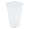 Compostable PLA Corn Plastic Cold Cups, 16oz, Clear, 50/Pack