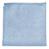 Light Commercial Microfiber Cloth, 16 x 16 inch, Blue, 24/PK