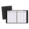 DayMinder Weekly Appointment Book, 8 x 8 1/2, Black, 2019