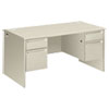 38000 Series Double Pedestal Desk, 60w x 30d x 29-1/2h, Light gray