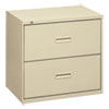 400 Series Two-Drawer Lateral File, 30w x 19-1/4d x 28-3/8h, Putty