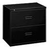 400 Series Two-Drawer Lateral File, 36w x 19-1/4d x 28-3/8h, Black