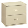 400 Series Two-Drawer Lateral File, 36w x 19-1/4d x 28-3/8h, Putty