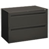 700 Series Two-Drawer Lateral File, 42w x 19-1/4d, Charcoal