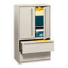 700 Series Lateral File w/Storage Cabinet, 42w x 19-1/4d, Light Gray