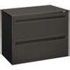 700 Series Two-Drawer Lateral File, 36w x 19-1/4d, Charcoal