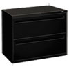 700 Series Two-Drawer Lateral File, 36w x 19-1/4d, Black