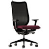 Nucleus Series Work Chair, Black ilira-stretch M4 Back, Wine Seat
