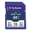 Verbatim(R) Pro 600X SDHC UHS-1 Memory Card