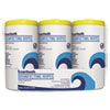 Disinfecting Wipes, 8 x 7, Lemon Scent, 75/Canister, 3 Canisters/PK