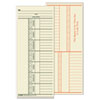 Time Card for Cincinnati, Named Days, Two-Sided, 3 3/8 x 8 1/4, 500/Box