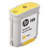 HP 728 (F9J61A) Yellow Original Ink Cartridge, 40 mL