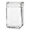 Anchor(R) Stackable Square Glass Jar