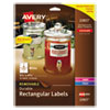 Avery(R) Removable Durable White Rectangle Labels