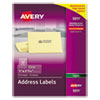 Avery(R) Matte Clear Easy Peel(R) Copier Address Labels