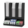 Mind Reader Flume 6-Compartment Upright Coffee Condiment and Cups Organizer