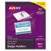 Avery(R) Heavy-Duty Secure Top(TM) Name Badge Holders