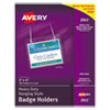 Avery(R) Heavy-Duty Secure Top(TM) Name Badge Holders