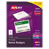 Avery(R) Name Badge Holders Kit with Inserts