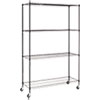 Alera(R) Commercial Medium-Duty Wire Shelving Kit with Casters
