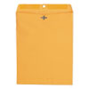 Kraft Clasp Envelope, 28 lb Kraft Stock, #97, Square Flap, Clasp/Gummed Closure, 10 x 13, Brown Kraft, 100/Box