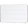 MasterVision(R) Ruled Magnetic Steel Dry Erase Planning Board
