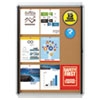 Quartet(R) Enclosed Indoor Cork Bulletin Board with Swing Door