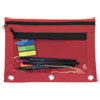 Advantus Binder Pencil Pouch with Two Clear Pockets