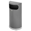 Rubbermaid(R) Commercial Half Round Flat Top Waste Receptacle