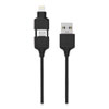 Scosche(R) smartSTRIKE Charge & Sync Cable for Lightning(TM) Micro USB Devices