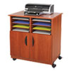 Safco(R) Mobile Laminate Machine Stand With Sorter Compartments