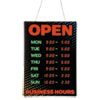 Artistic(R) Programmable Open Sign with Business Hours
