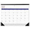Blueline(R) DuraGlobe(TM) Monthly Desk Pad Calendar