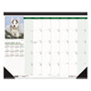 House of Doolittle(TM) Earthscapes(TM) 100% Recycled Puppies Monthly Desk Pad Calendar
