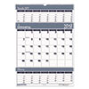 House of Doolittle(TM) Bar Harbor 100% Recycled Wirebound Three-Months-per-Page Wall Calendar