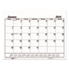 House of Doolittle(TM) 100% Recycled One-Color Dated Monthly Desk Pad Calendar Refill