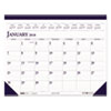 House of Doolittle(TM) 100% Recycled Two-Color Dated Monthly Desk Pad Calendar