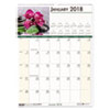 House of Doolittle(TM) Earthscapes(TM) 100% Recycled Floral Monthly Wall Calendar