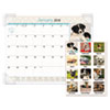 AT-A-GLANCE(R) Puppies Monthly Desk Pad Calendar