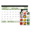 AT-A-GLANCE(R) Floral Compact Monthly Desk Pad