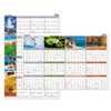 AT-A-GLANCE(R) Seasons in Bloom" Vertical/Horizontal Erasable Wall Planner