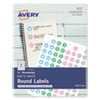 Avery(R) Printable Self-Adhesive Permanent 3/4" Round ID Labels